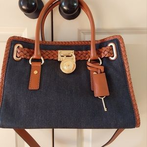 Michael kors Denim Small Hamilton Satchel